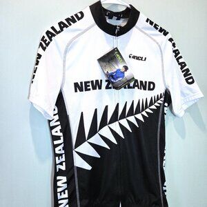 NWT Tineli New Zealand Cycling Jersey Shirt Size L